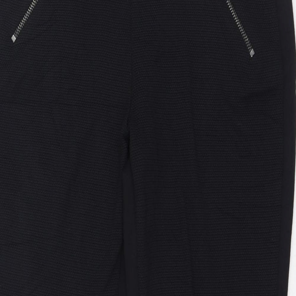 Marks and Spencer Womens Black  Viscose Jogger Leggings Size 10 L26 in