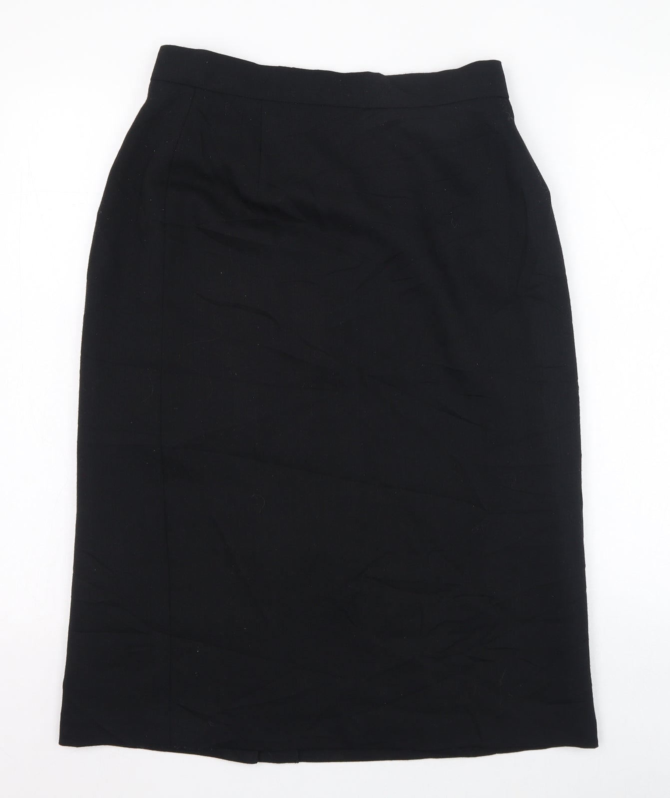 Jaques Vert Womens Black  Polyester Straight & Pencil Skirt Size 14   Zip