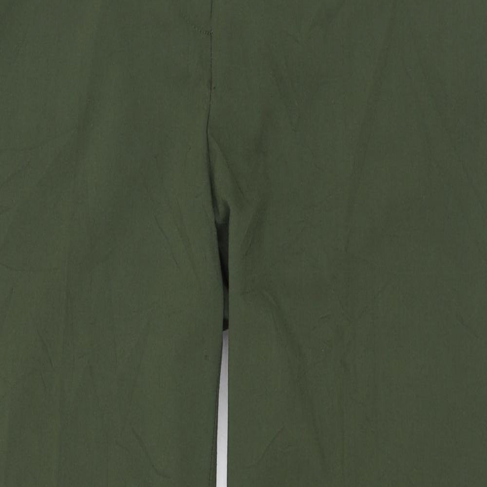 Dorothy Perkins Womens Green  Polyester Carrot Trousers Size 10 L26 in Regular Zip