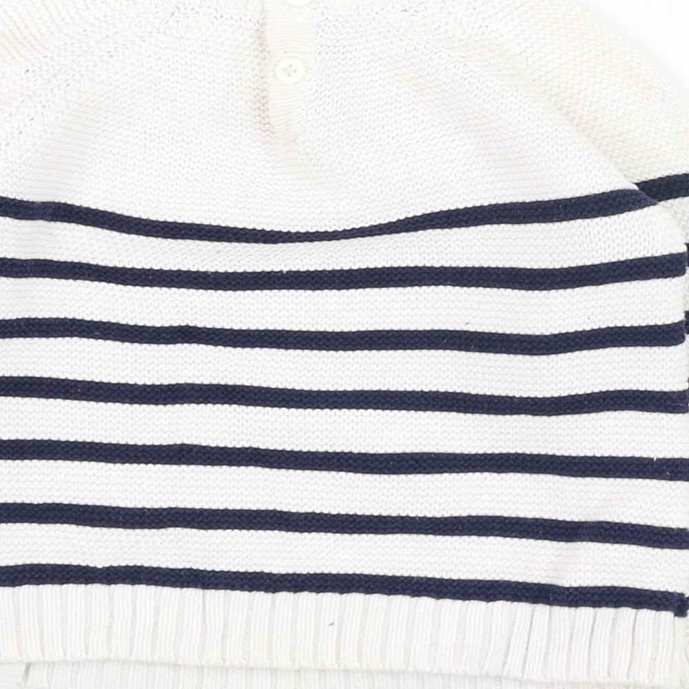 Primark Girls Ivory Striped Cotton Pullover Jumper Size 9-12 Months  Pullover - Rainbow