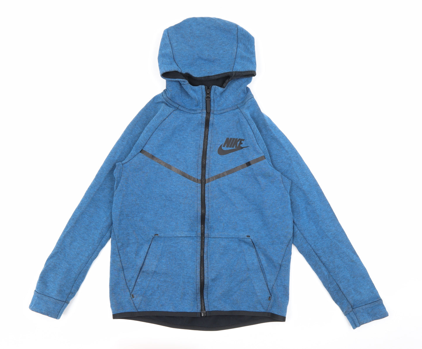 Nike Boys Blue  Cotton Full Zip Hoodie Size 12-13 Years  Zip