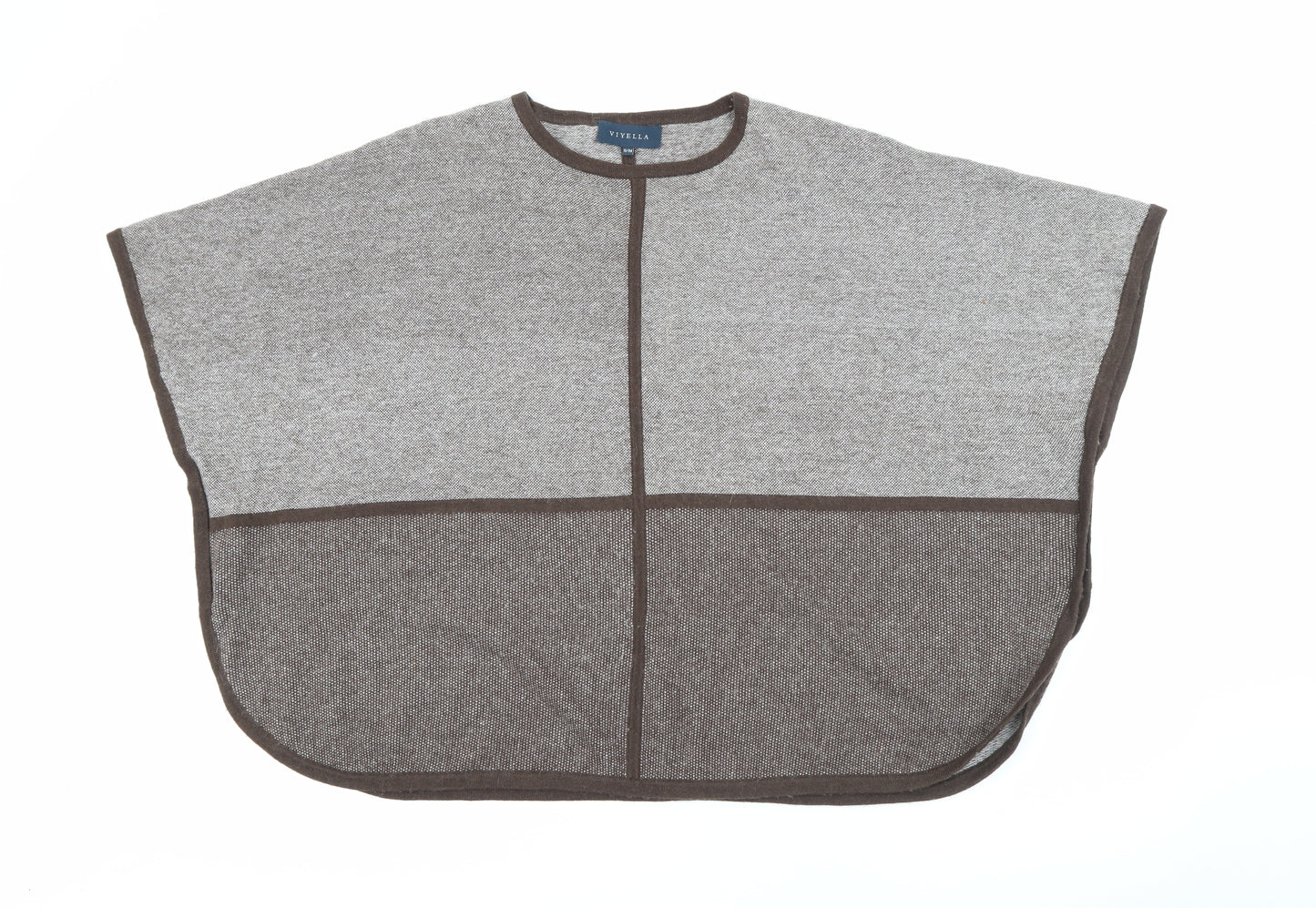 Viyella Womens Brown Crew Neck  Viscose Pullover Jumper Size S