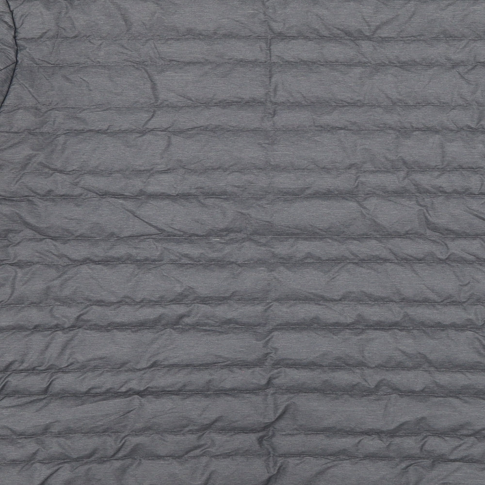 Marks and Spencer Womens Grey   Puffer Jacket Coat Size L  Zip