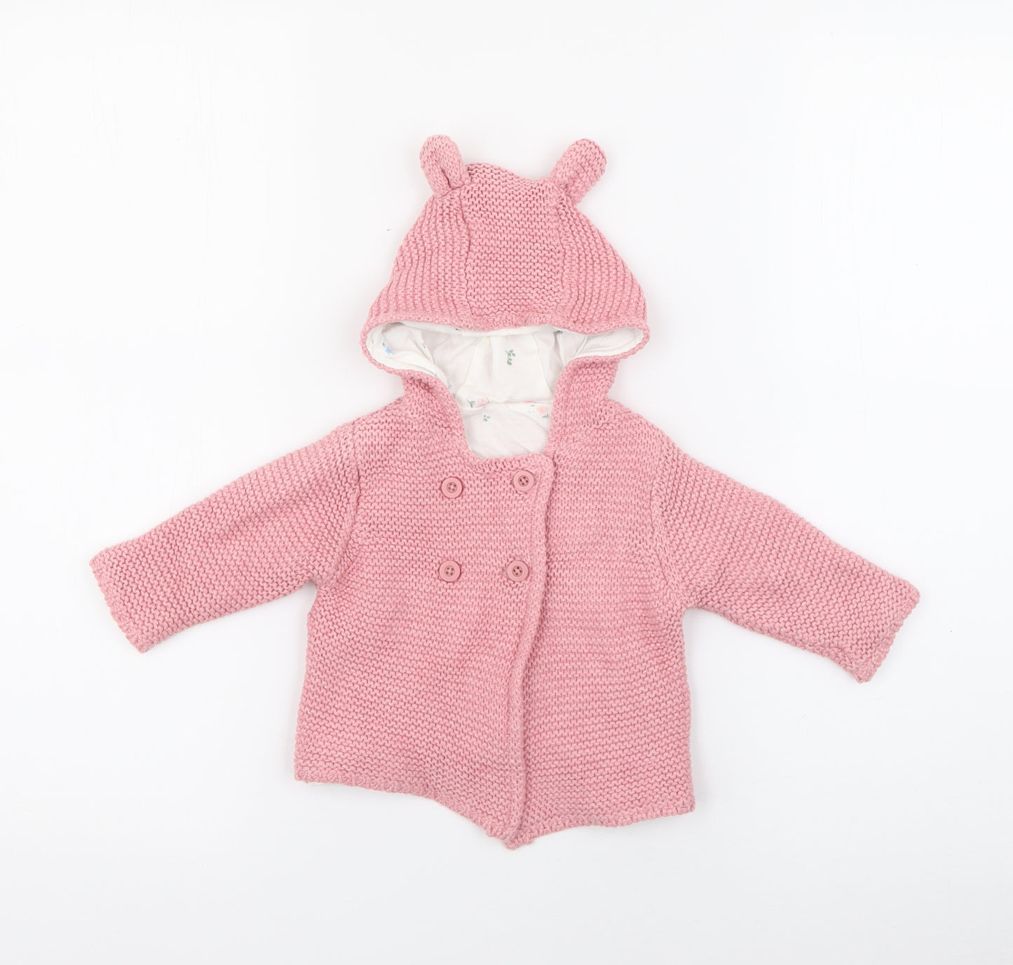 Marks and Spencer Baby Pink   Jacket  Size 0-3 Months   Button