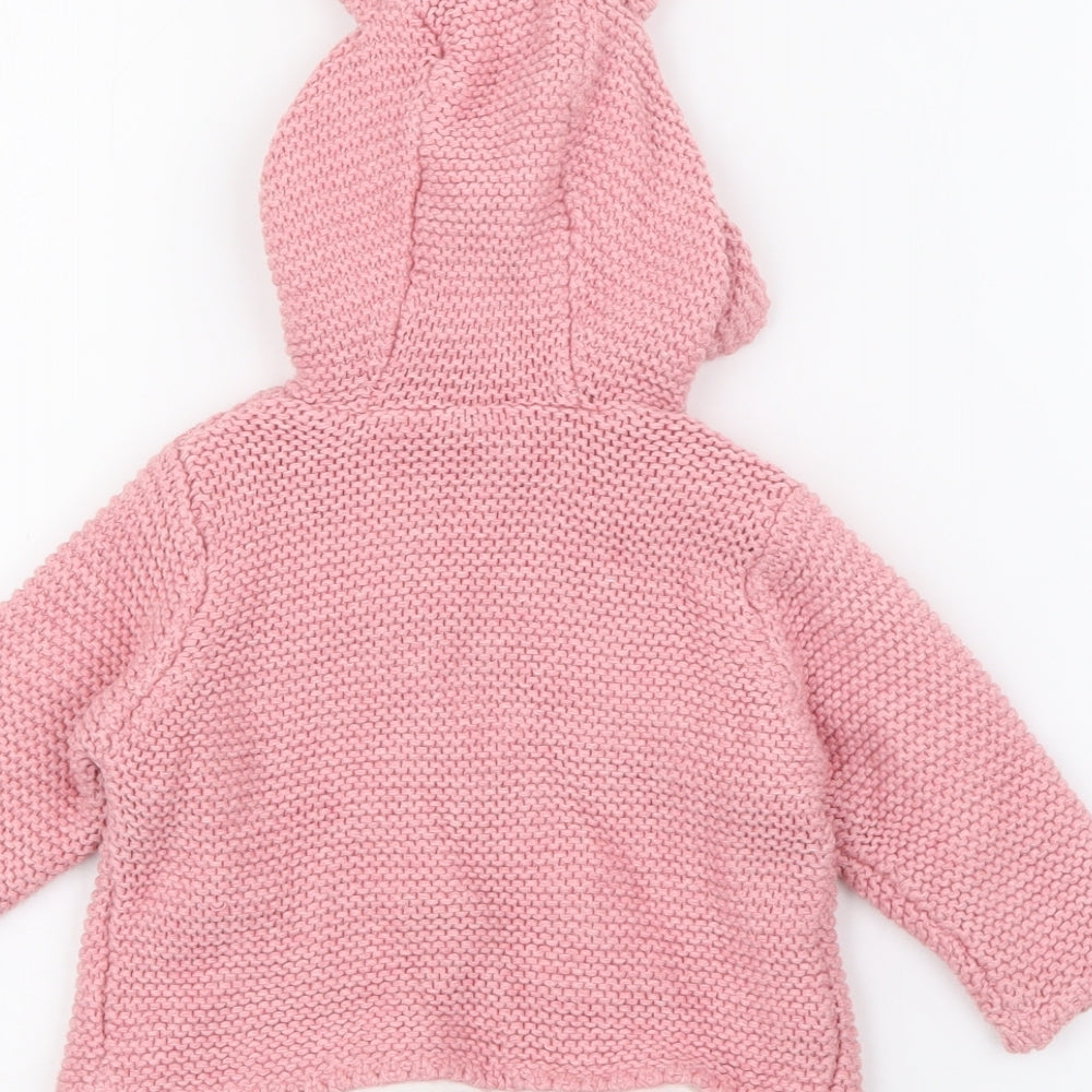 Marks and Spencer Baby Pink   Jacket  Size 0-3 Months   Button
