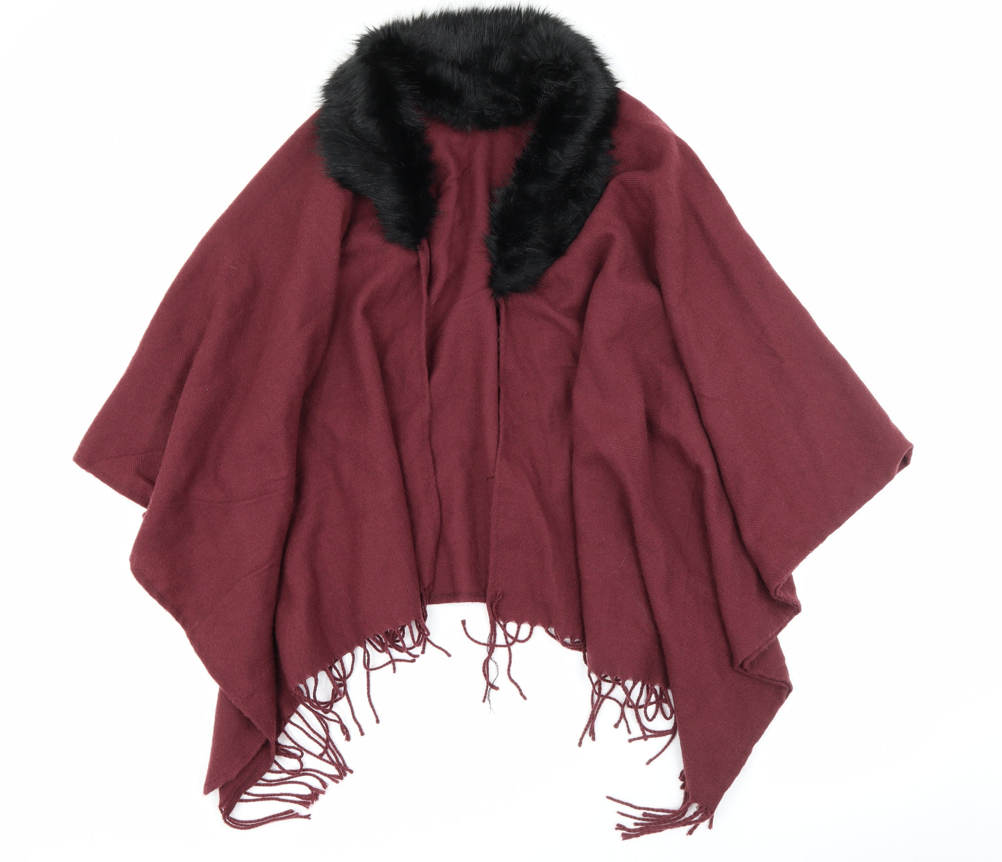 Preworn Womens Red   Jacket Poncho One Size