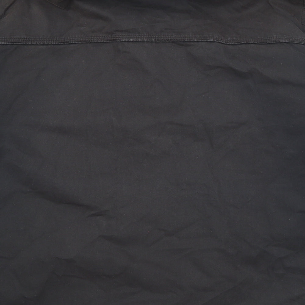 Maine Mens Black   Jacket Coat Size M  Snap