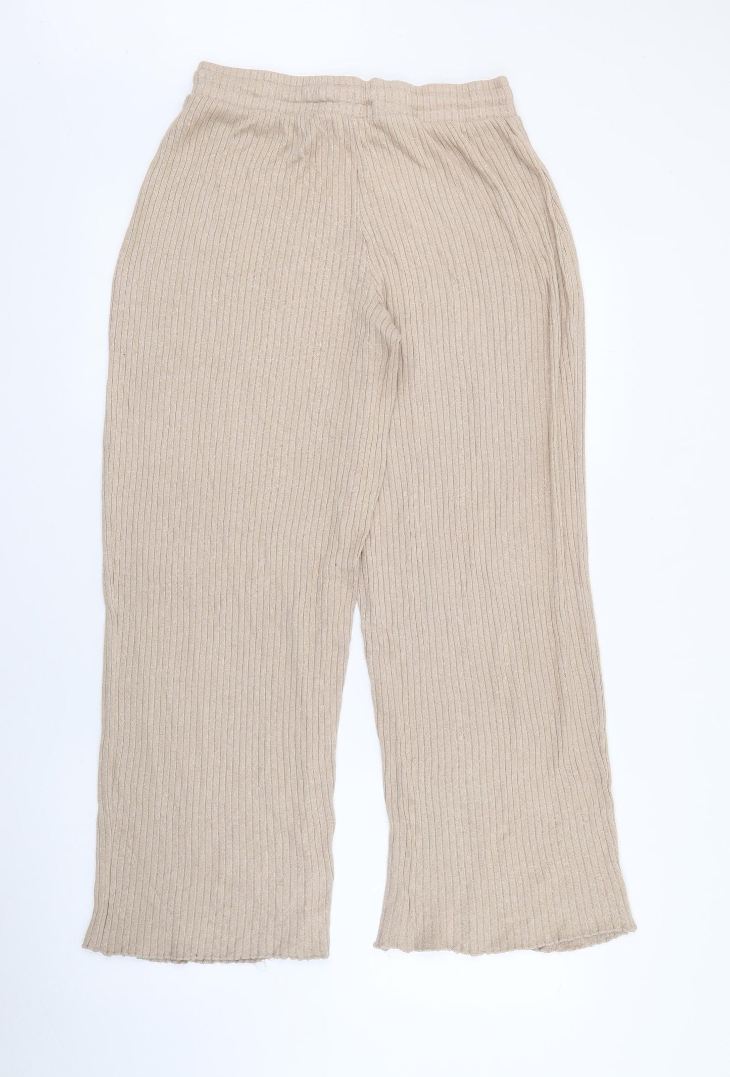 Primark Womens Beige  Viscose Jogger Trousers Size S L27 in Regular