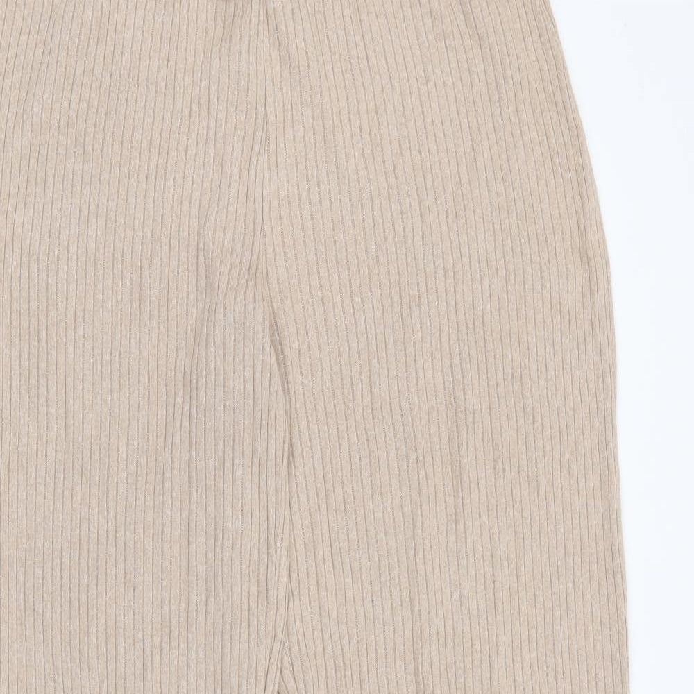 Primark Womens Beige  Viscose Jogger Trousers Size S L27 in Regular