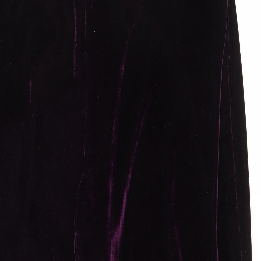 EWM Womens Purple  Polyester Trousers  Size 22 L29 in Regular