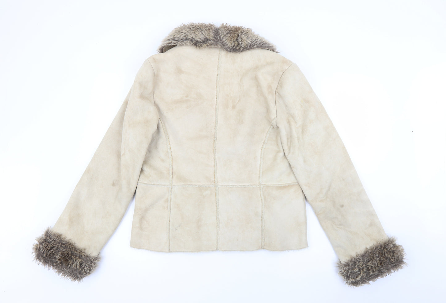 George Womens Beige   Jacket  Size 14  Button