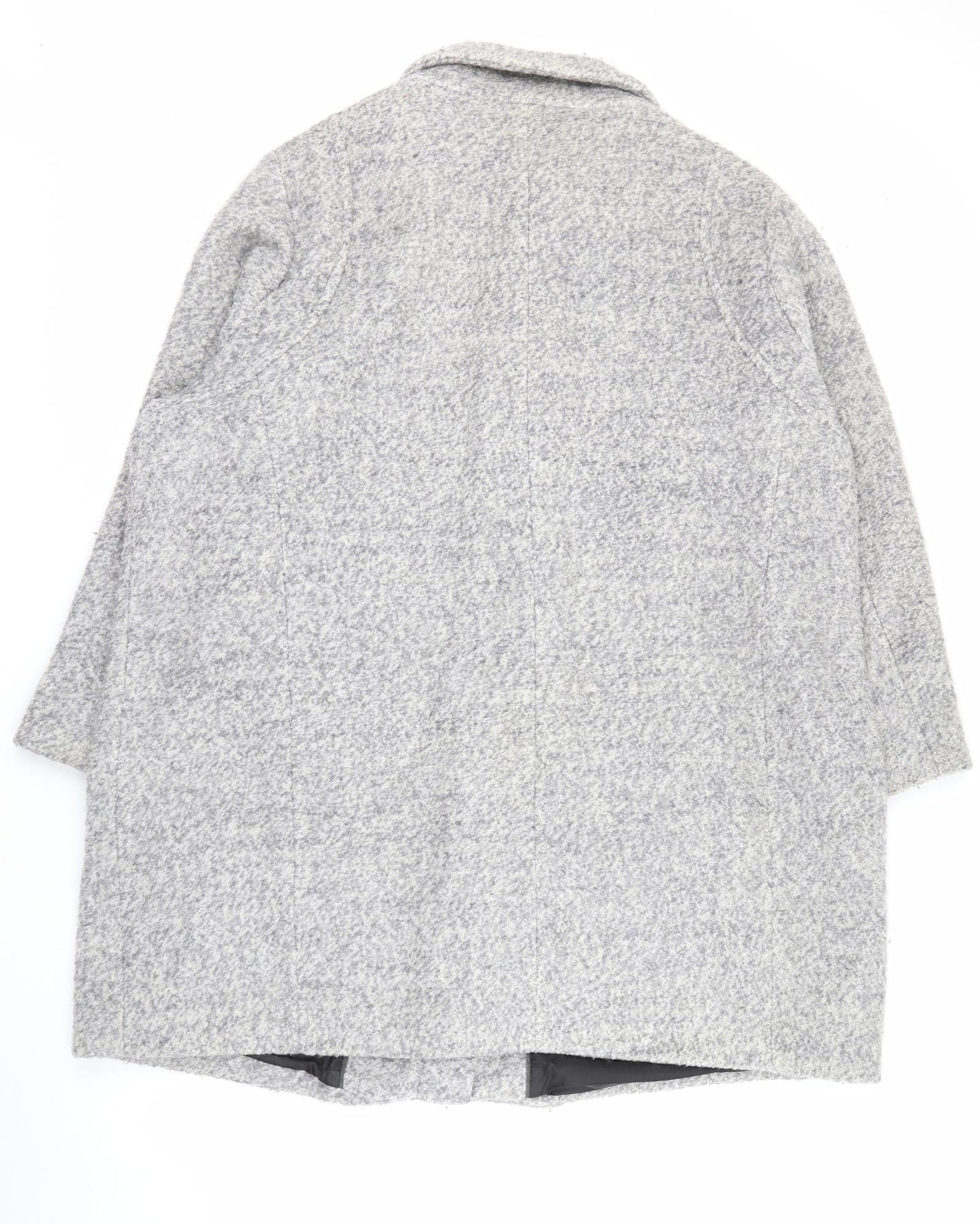 Ms Mode Womens Grey   Overcoat Coat Size 24  Zip