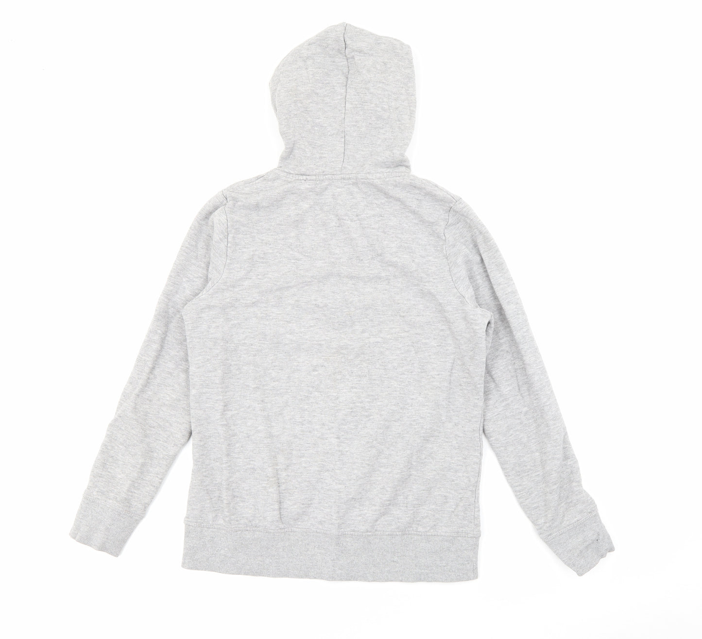 TU Womens Grey  Cotton Full Zip Hoodie Size 10  Zip