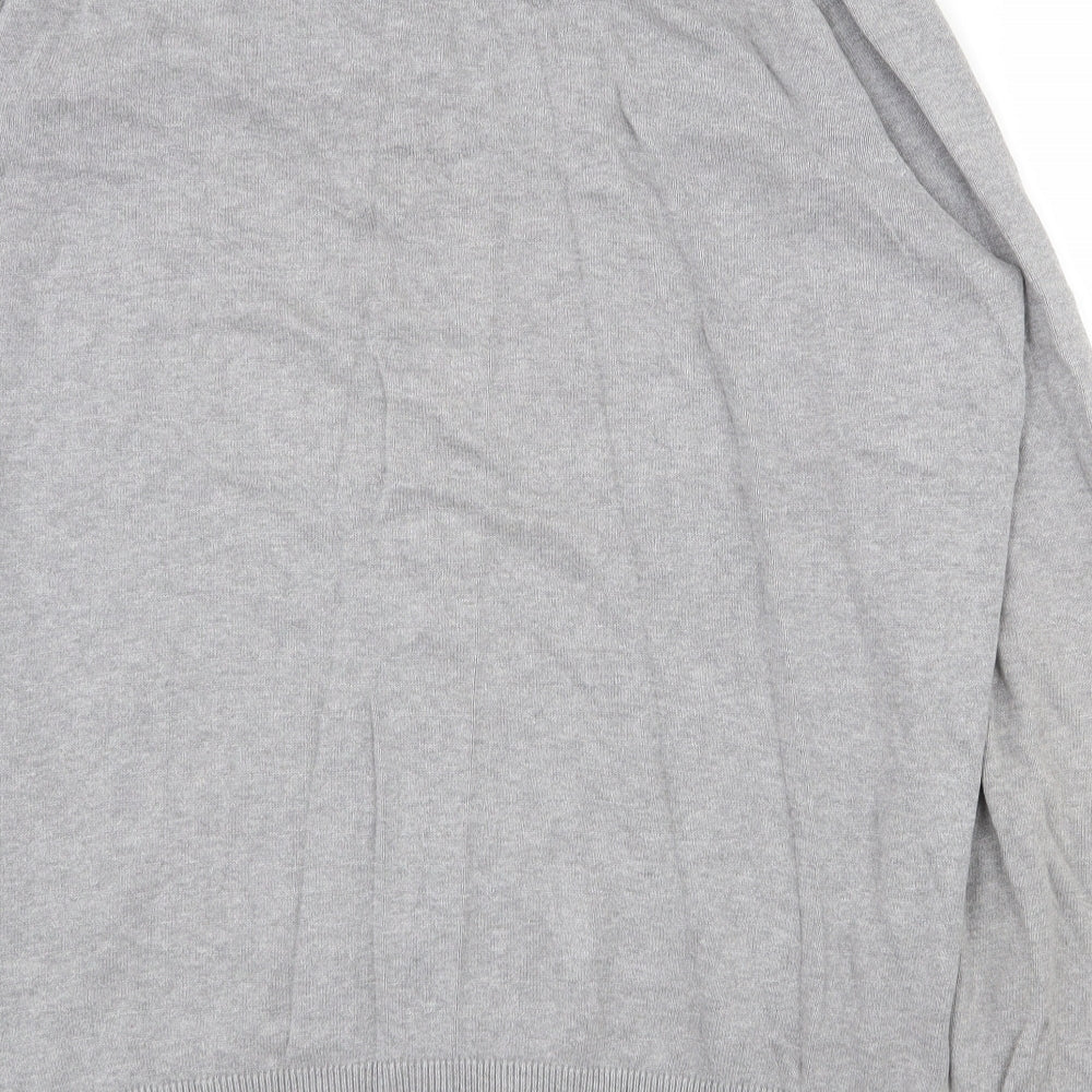 Ben Sherman Mens Grey  100% Cotton  Polo Size L Collared Pullover