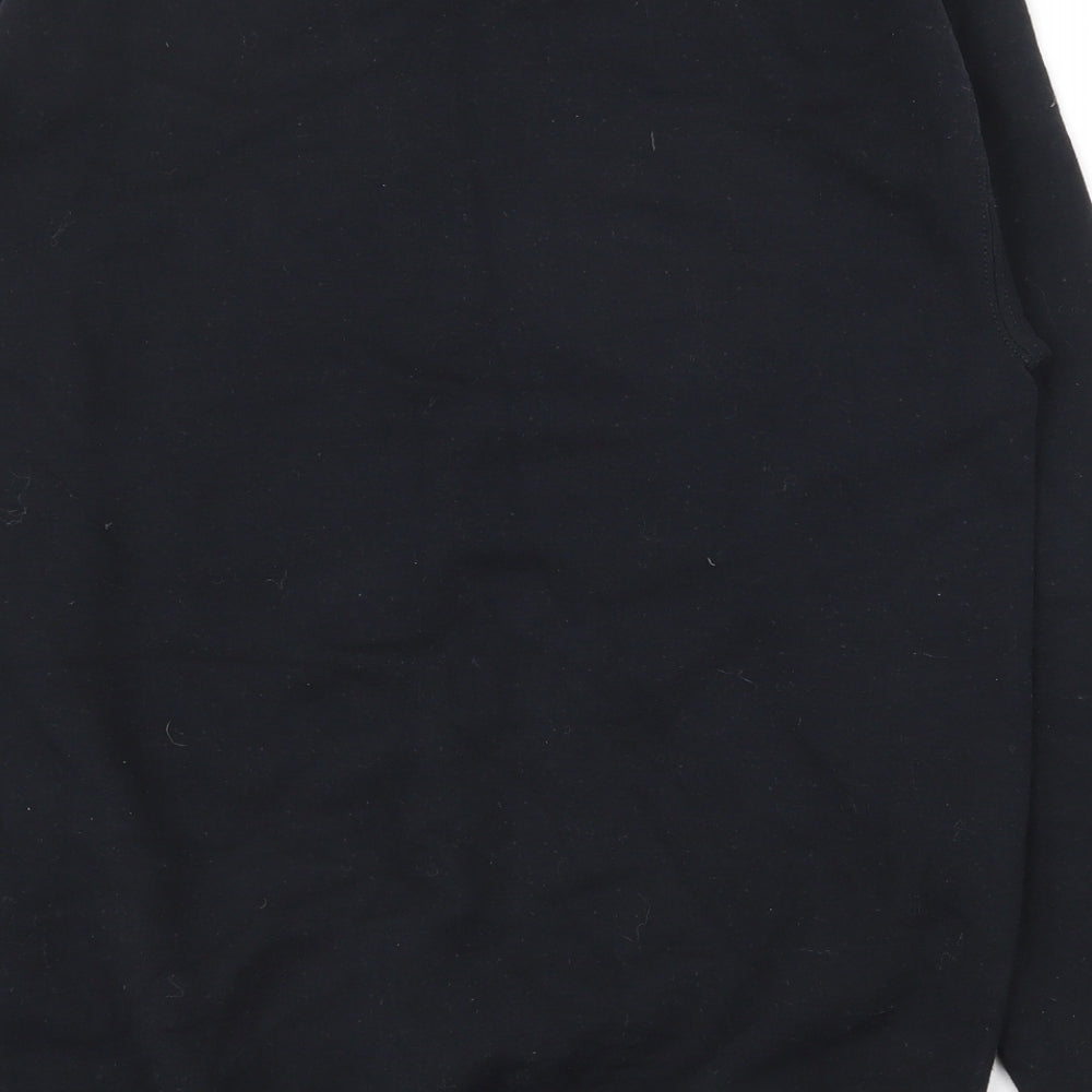 Threadbare Womens Black  Polyester Pullover Sweatshirt Size S  Pullover