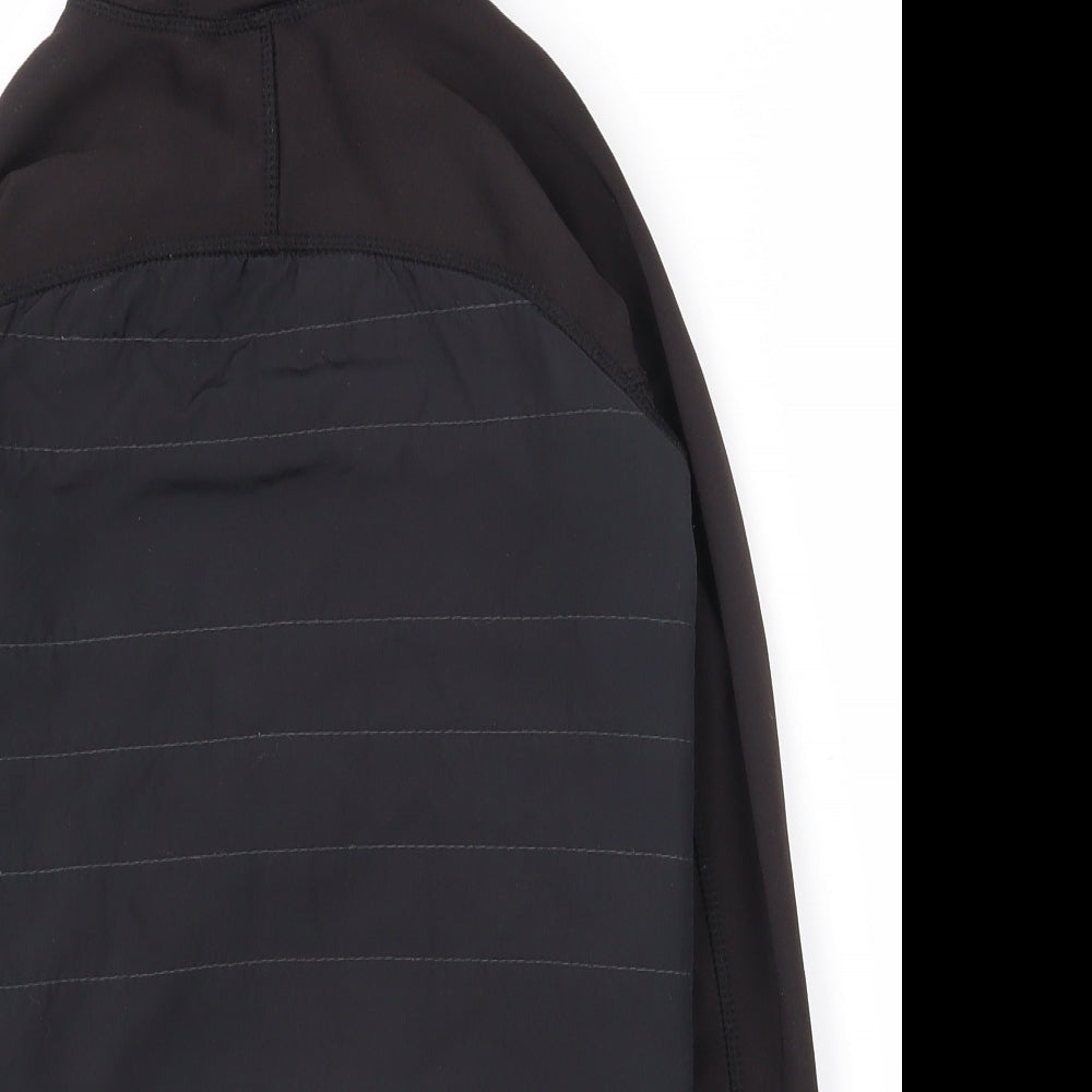 Crane Boys Black   Jacket Coat Size 9-10 Years  Zip