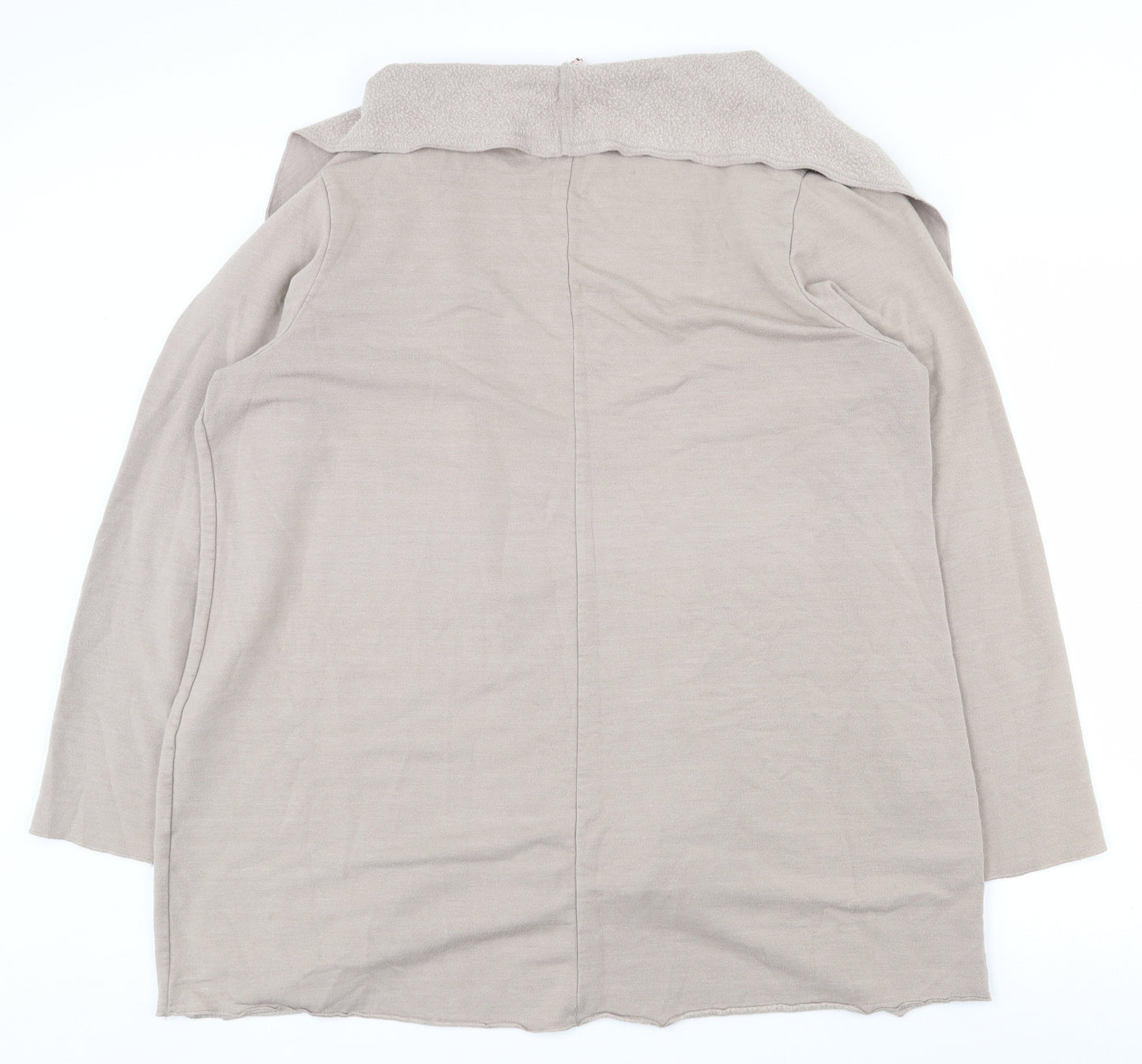 Avella Womens Beige V-Neck  Polyester Cardigan Jumper Size 18