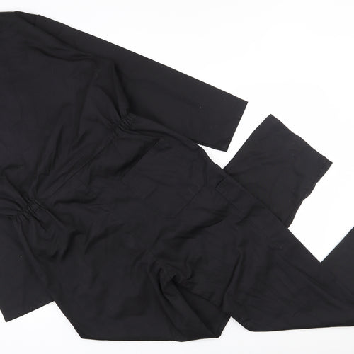 Benchmark Mens Black  Polyester Trousers  Size S L30 in Regular Snap - Coverall onepiece