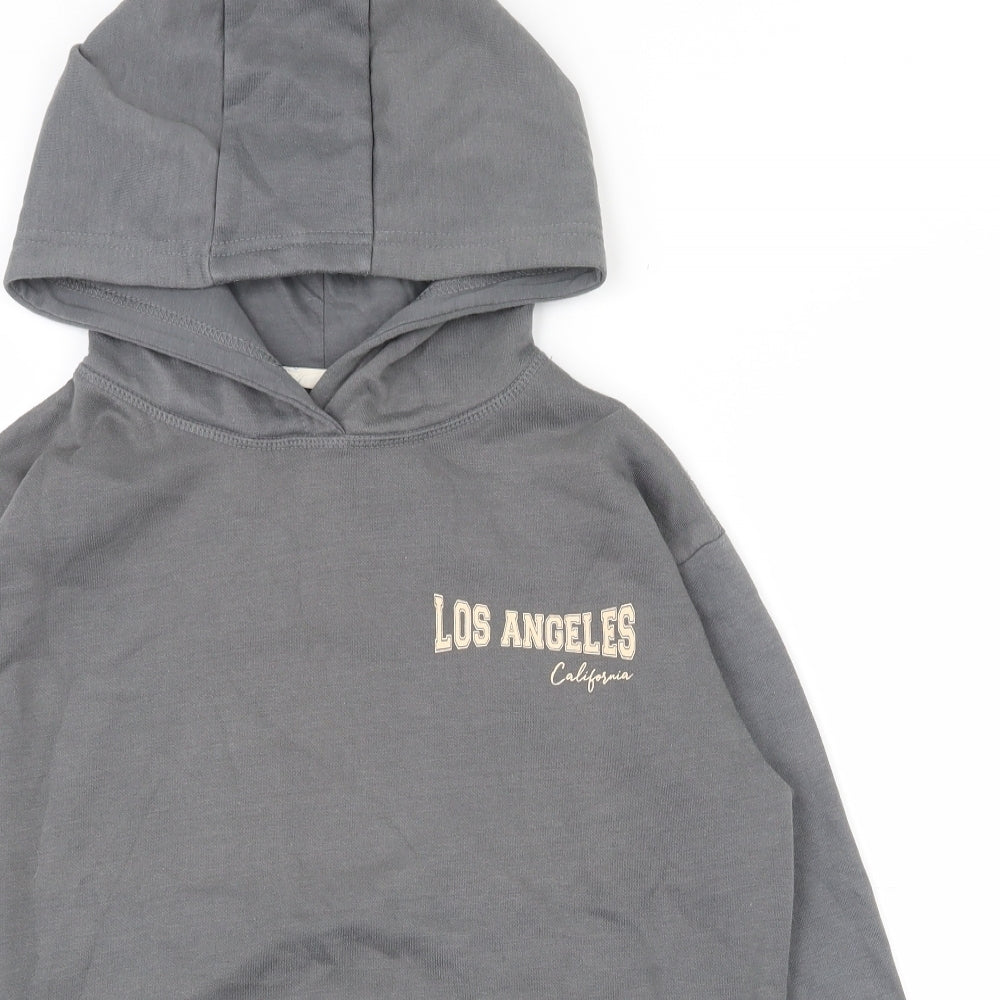 Primark Womens Grey  Polyester Pullover Hoodie Size 4  Pullover - 4-6