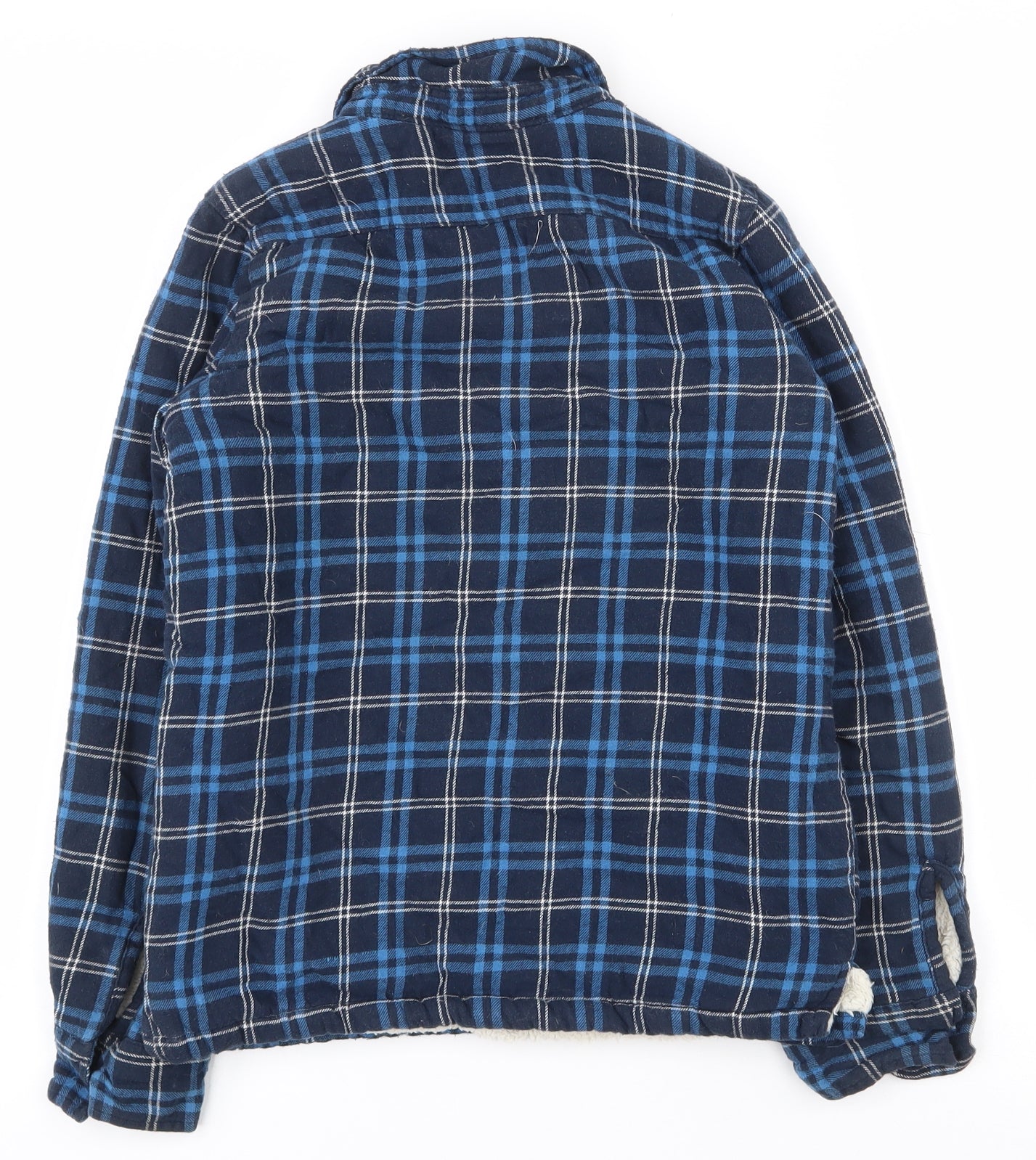 Mountain Warehouse Boys Blue Plaid  Jacket  Size 11-12 Years  Button