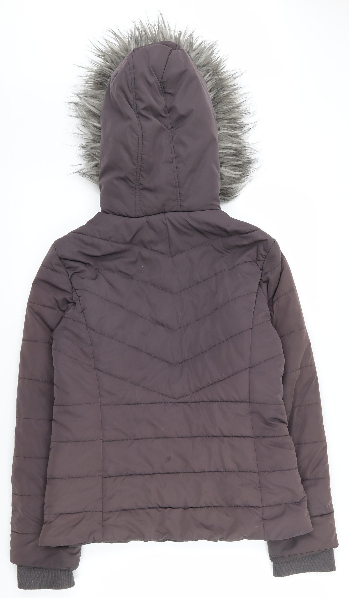 New Look Girls Brown   Parka Coat Size 12-13 Years  Zip