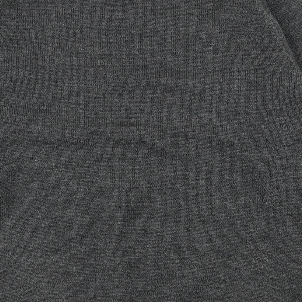 Threadbare Mens Grey Crew Neck  Acrylic Pullover Jumper Size L   - Christmas jumper