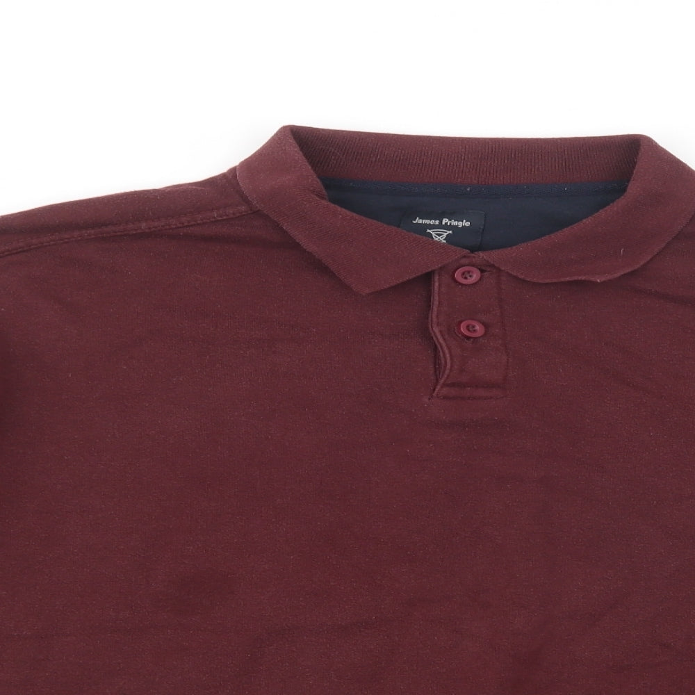 James Pringle Mens Purple  Cotton Pullover Sweatshirt Size XL