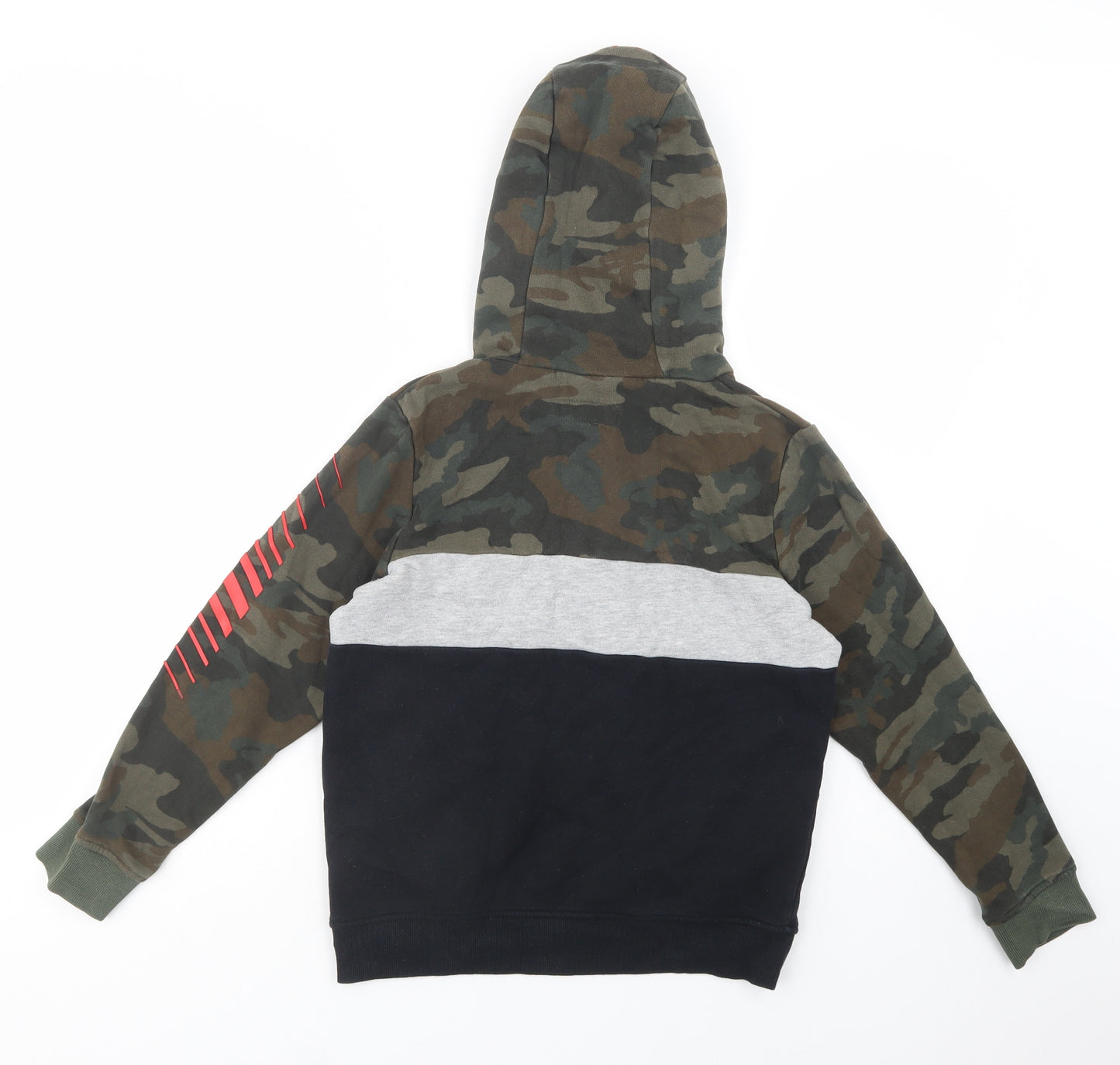 NEXT Boys Multicoloured Camouflage Cotton Pullover Hoodie Size 10 Years  Pullover