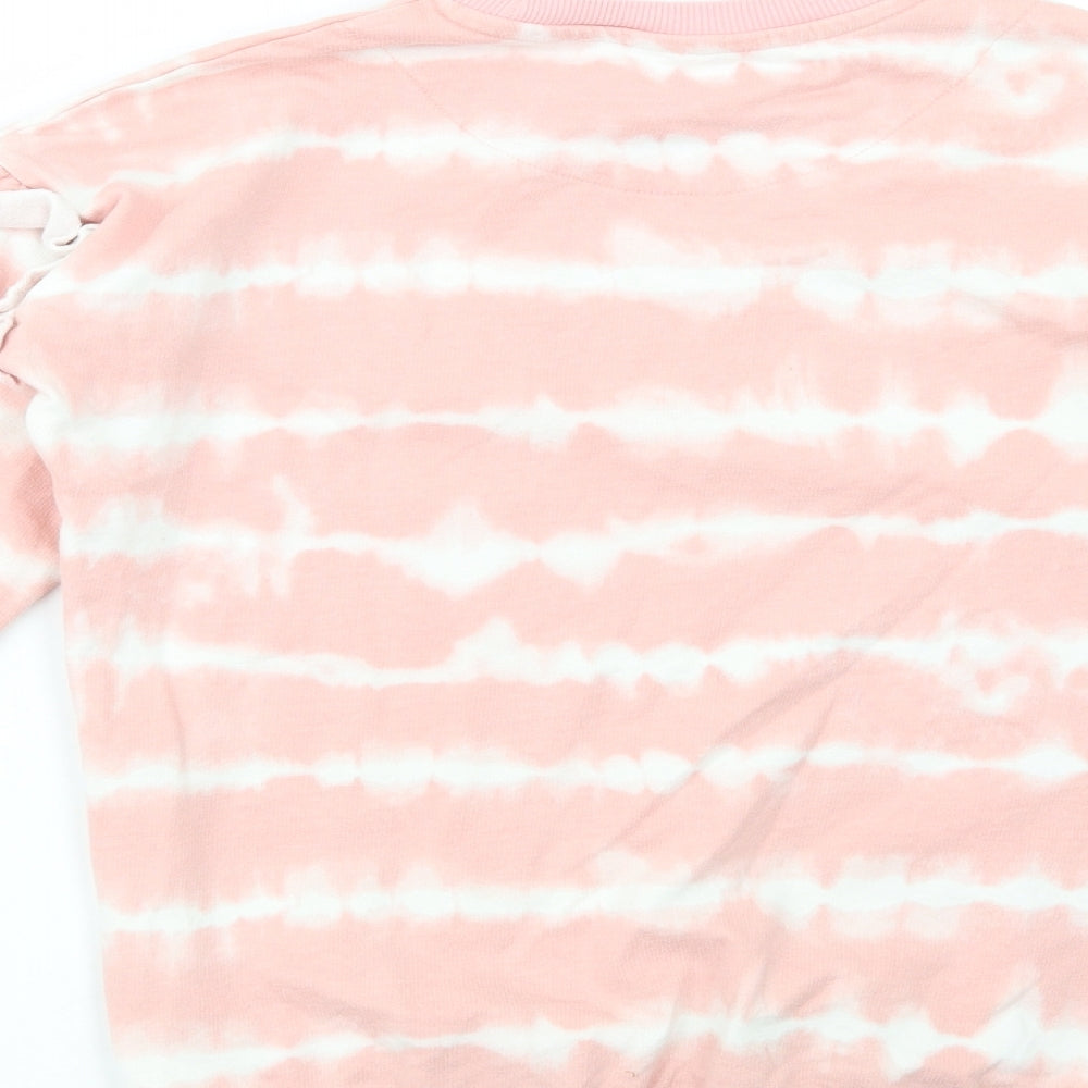 F&F Girls Pink Batik Cotton Pullover Sweatshirt Size 9-10 Years  Pullover - Brooklyn NYC