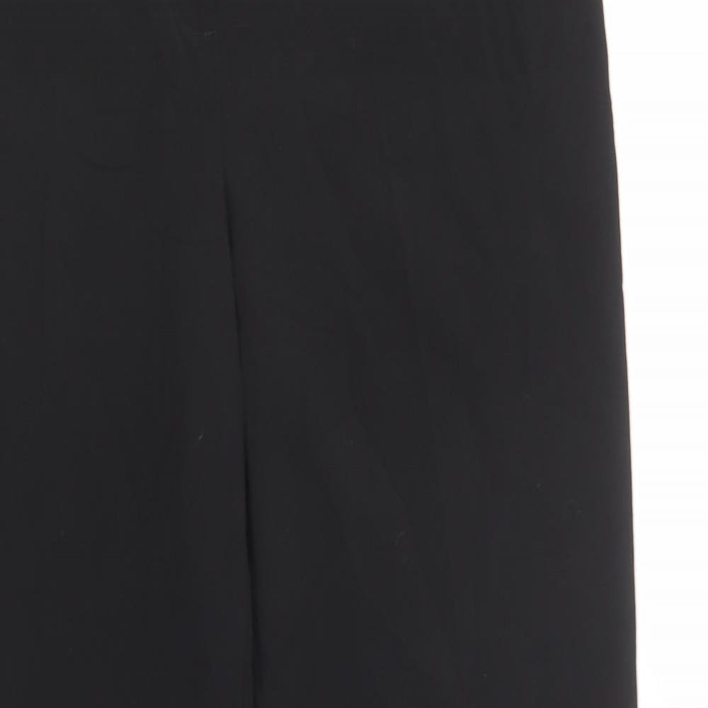 F&F Womens Black  Polyester Dress Pants Trousers Size 10 L29 in Regular Button
