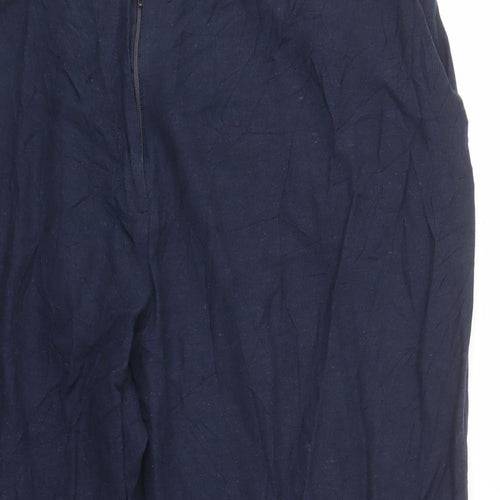 Joanna Hope Womens Blue  Viscose Trousers  Size 20 L28 in Regular Button