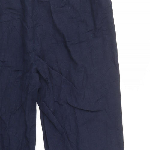 Joanna Hope Womens Blue  Viscose Trousers  Size 20 L28 in Regular Button