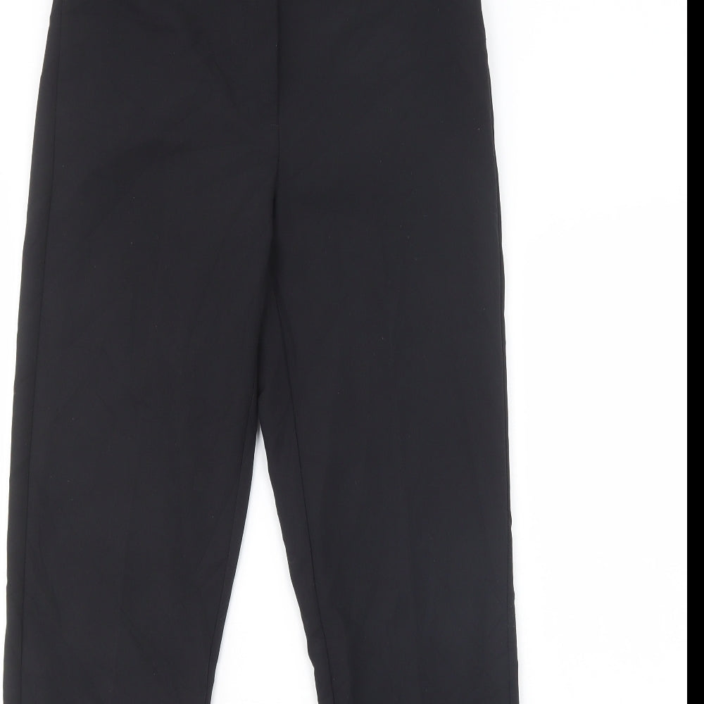 George Womens Black  Polyester Dress Pants Trousers Size 8 L29 in Regular Button