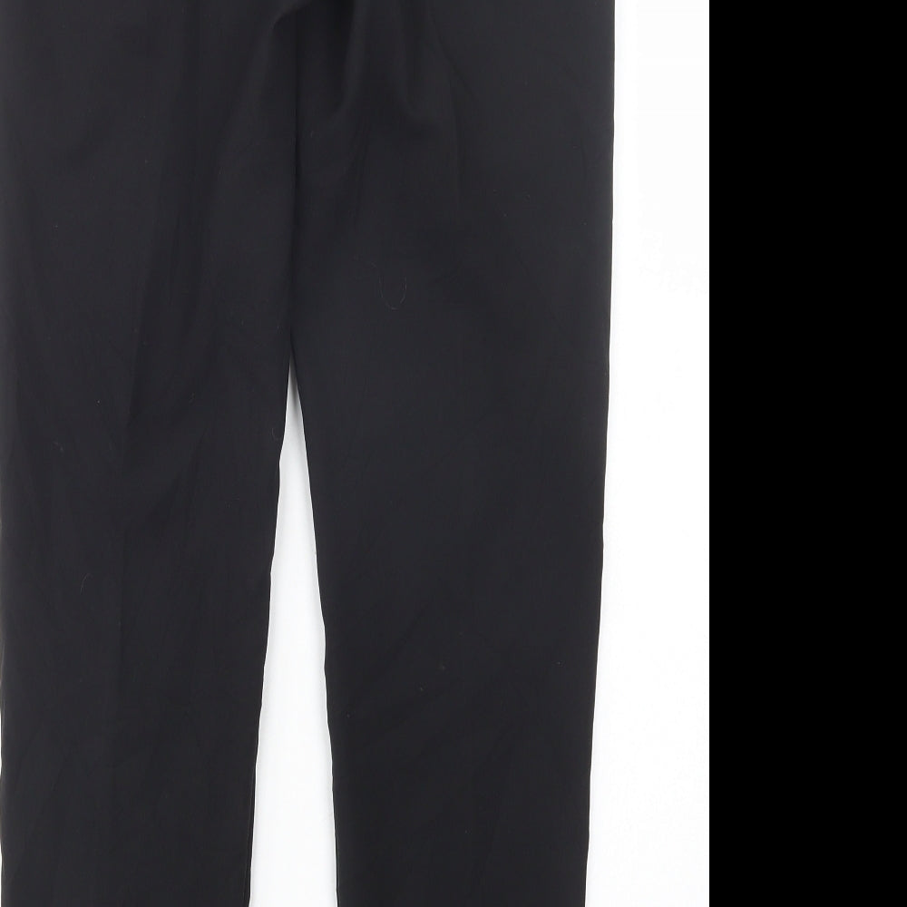 George Womens Black  Polyester Dress Pants Trousers Size 8 L29 in Regular Button