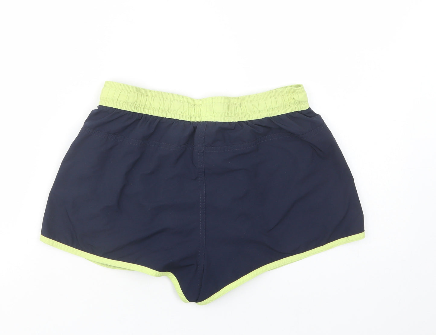 adidas Womens Blue  Polyacrylate Fibre Sweat Shorts Size S L3 in Regular Drawstring