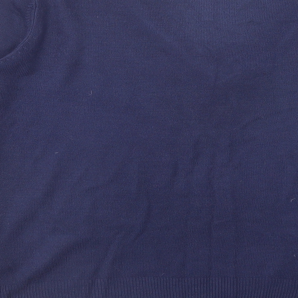 Atmosphere Womens Blue V-Neck  Acrylic Pullover Jumper Size 16