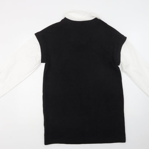 SheIn Womens Black  Polyester Jumper Dress  Size M  Collared Pullover