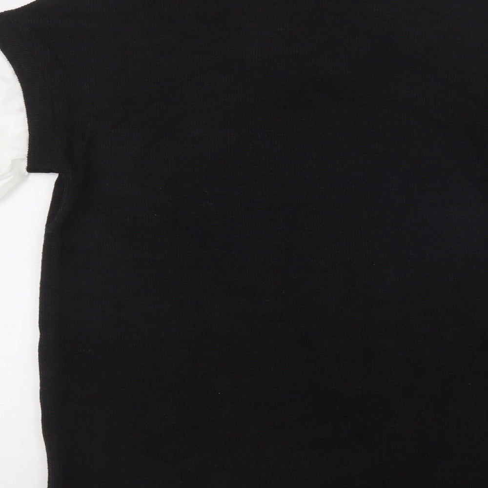 SheIn Womens Black  Polyester Jumper Dress  Size M  Collared Pullover