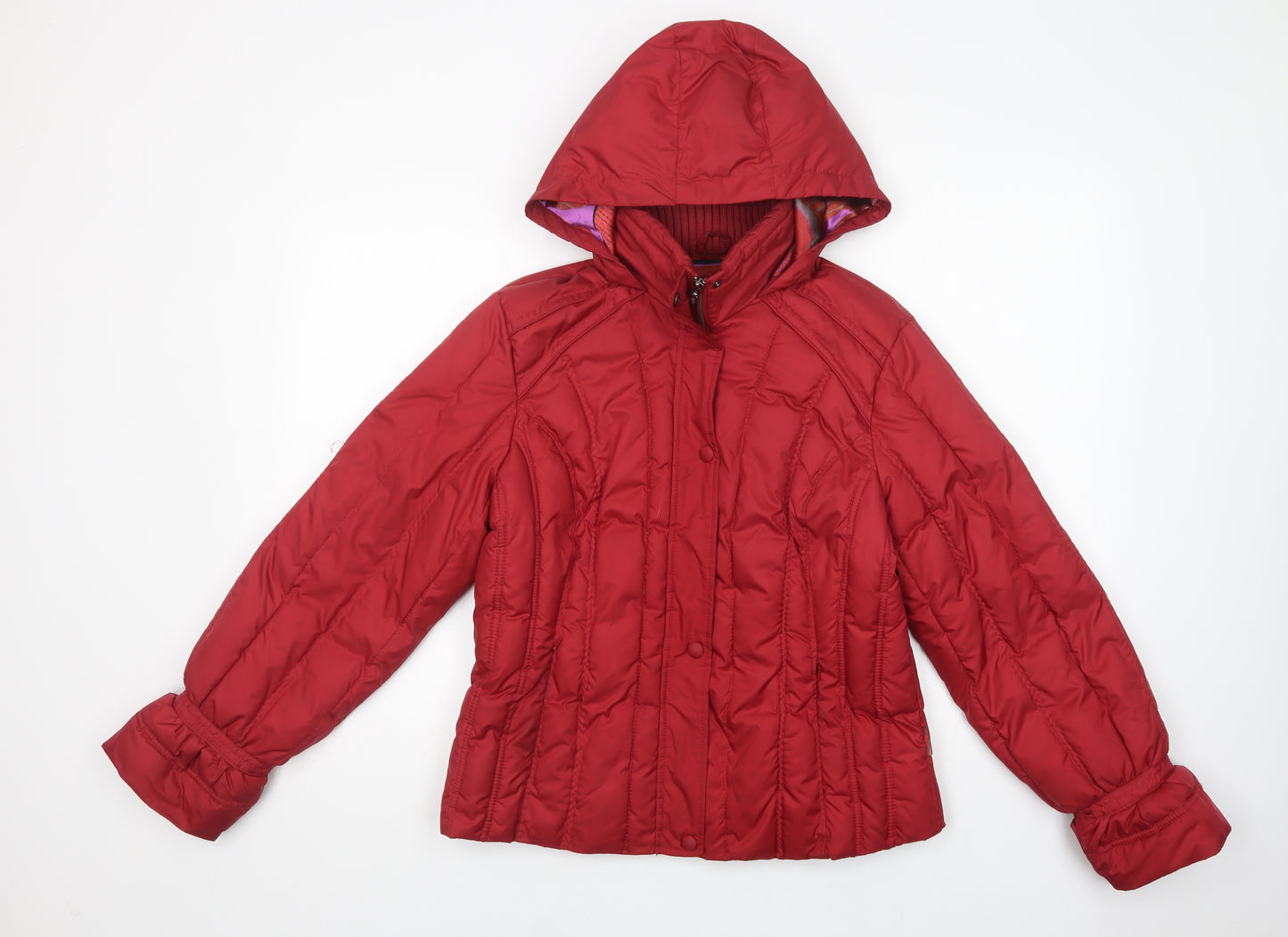 Per Una  Womens Red   Puffer Jacket Jacket Size M  Zip