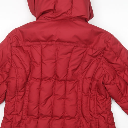 Per Una  Womens Red   Puffer Jacket Jacket Size M  Zip