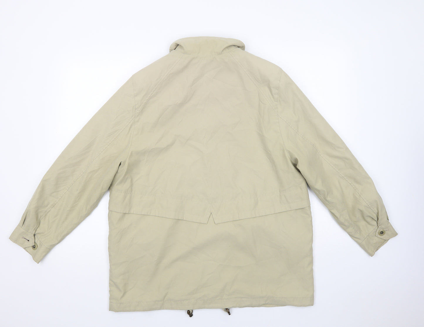 Marks and Spencer Womens Beige   Parka Jacket Size 12  Button