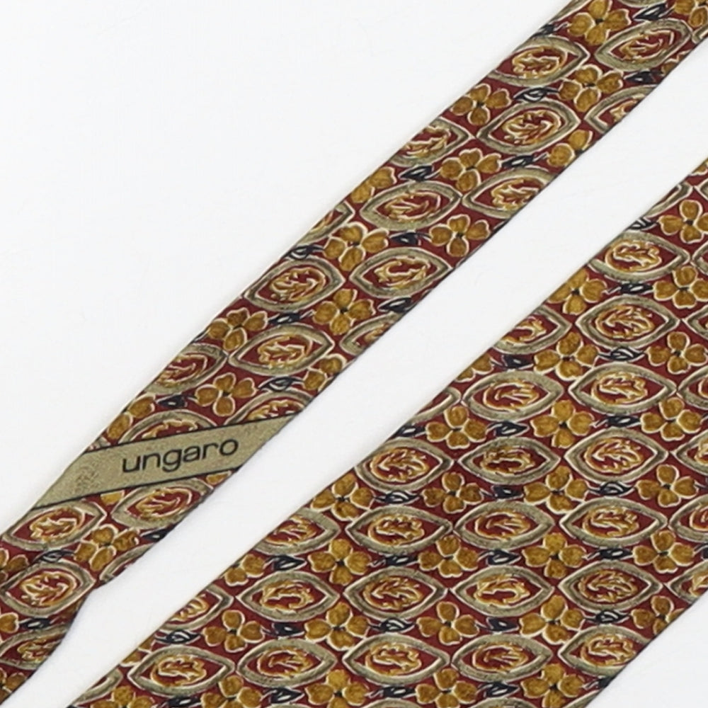 Ungaro Mens Multicoloured Floral Silk Pointed Tie One Size