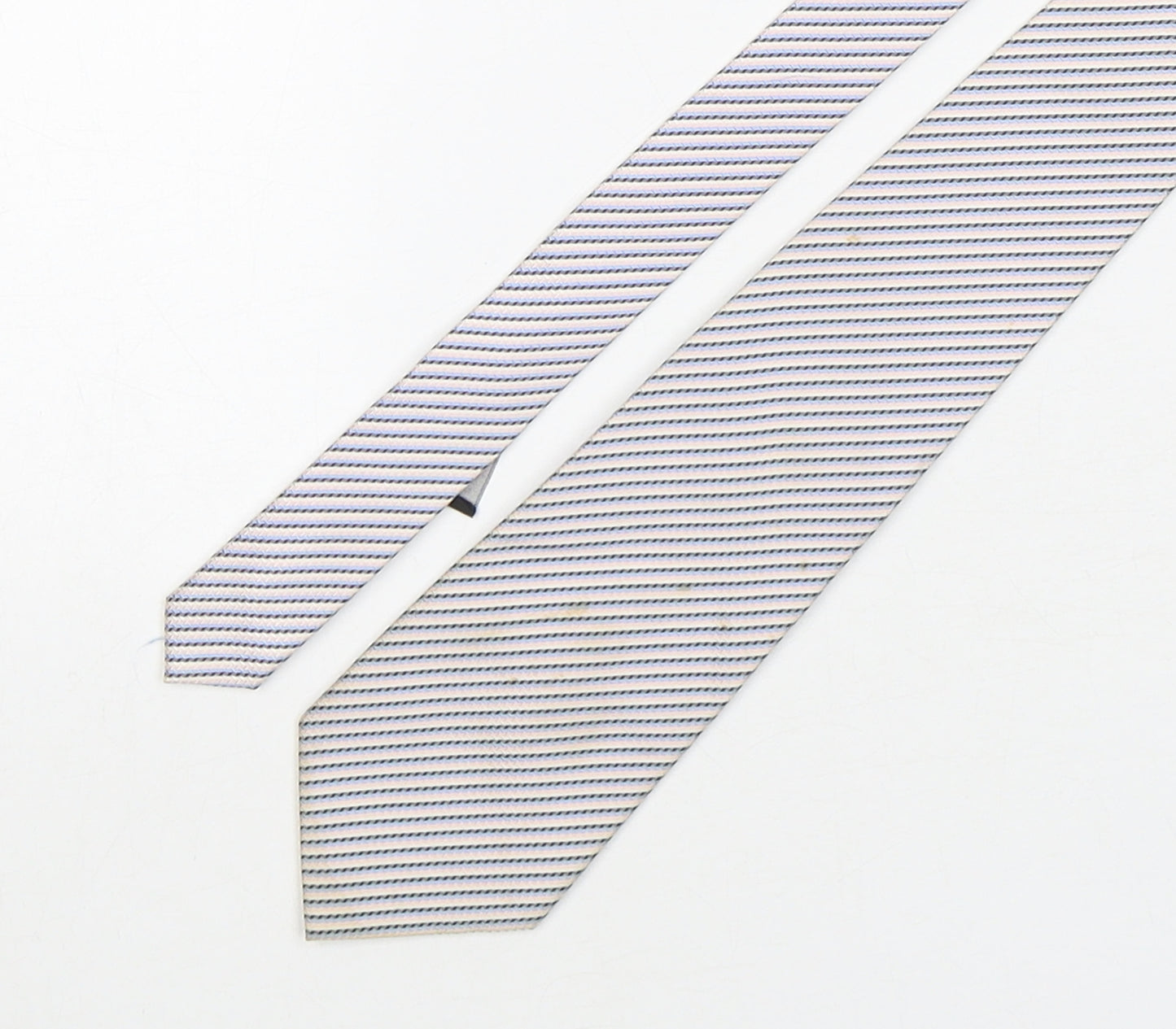 Jeff Banks  Mens Multicoloured Geometric Silk Pointed Tie One Size