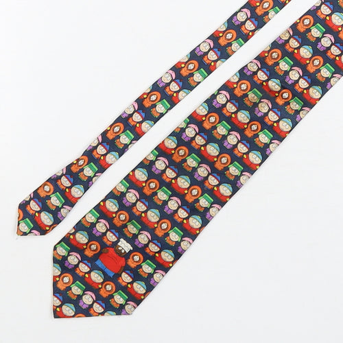 Comedy Central  Mens Multicoloured Geometric Polyester Pointed Tie One Size - South Park