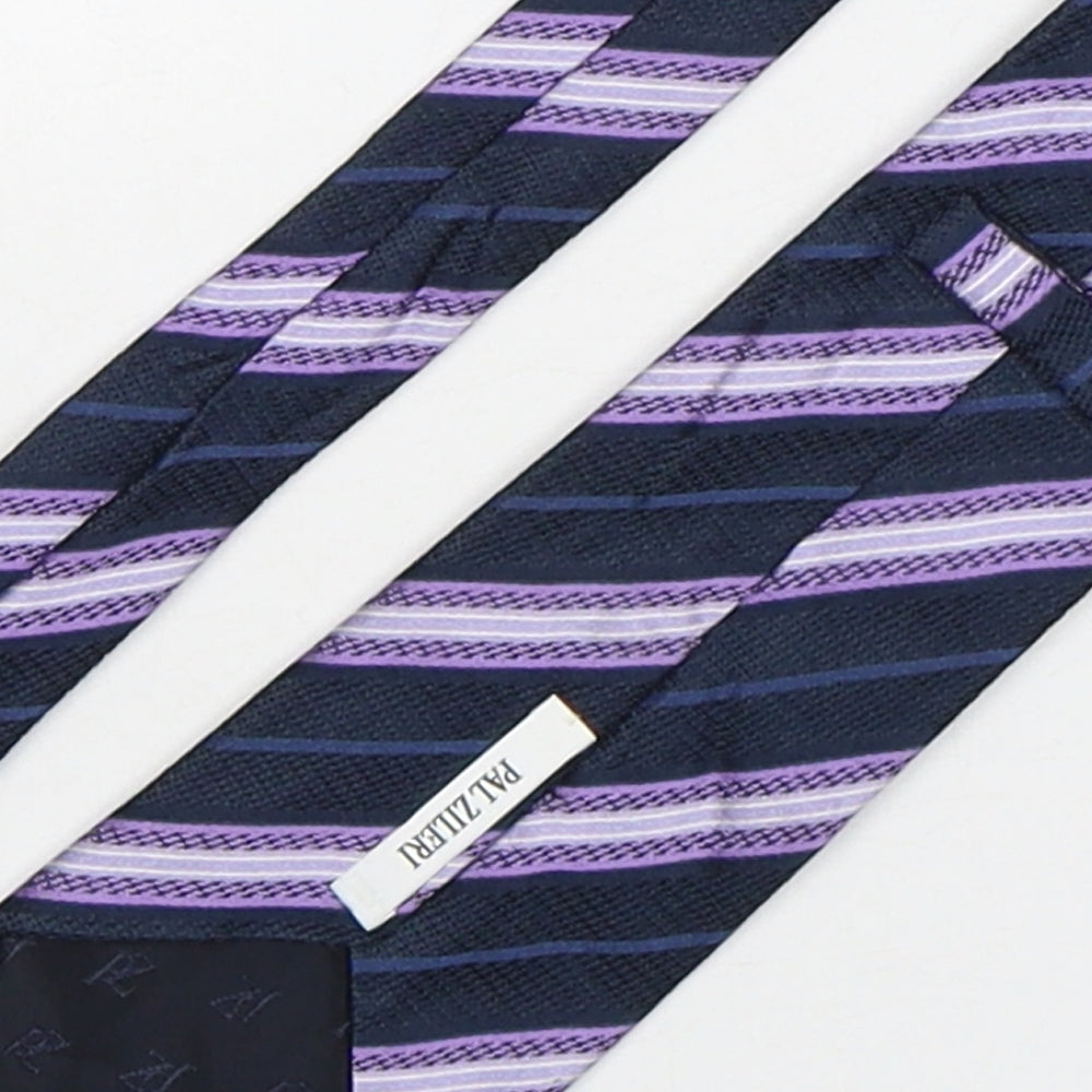 Pal Zileri Mens Multicoloured Striped Silk Pointed Tie One Size