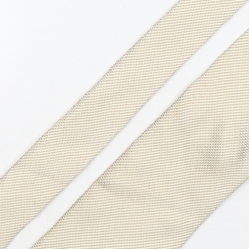 Aishti Mens Beige Grenadine Silk Pointed Tie One Size