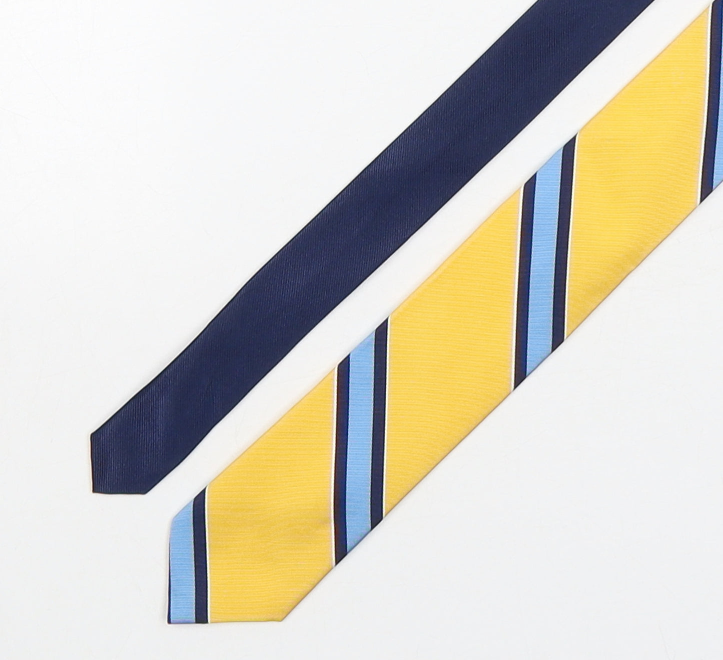 Tommy Hilfiger Mens Multicoloured Striped Silk Pointed Tie One Size