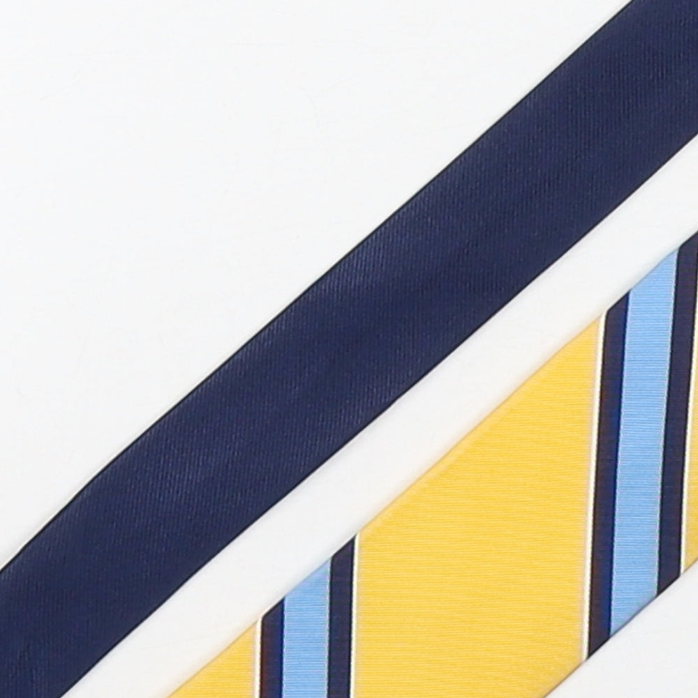 Tommy Hilfiger Mens Multicoloured Striped Silk Pointed Tie One Size