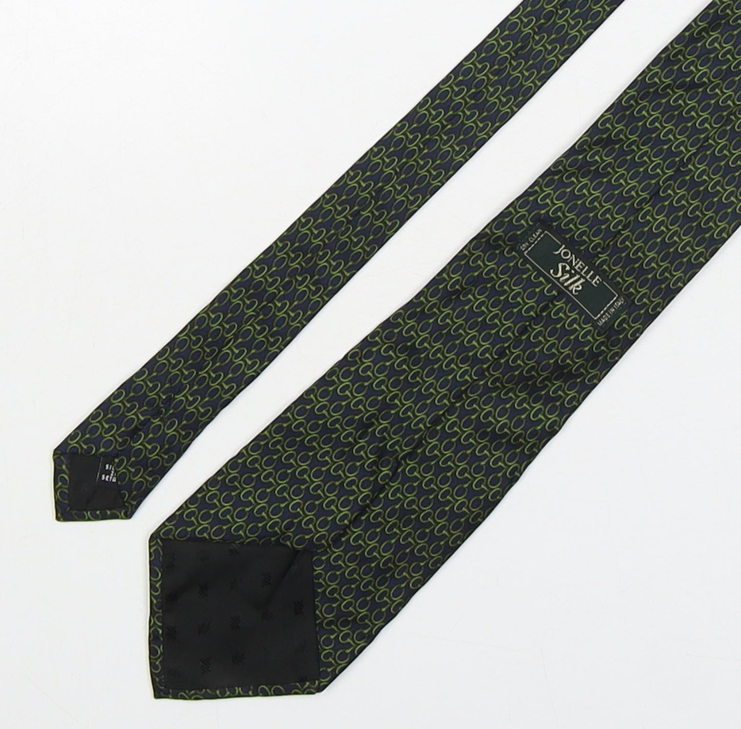 Jonelle  Mens Multicoloured Geometric Silk Pointed Tie One Size