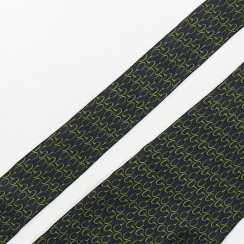 Jonelle  Mens Multicoloured Geometric Silk Pointed Tie One Size